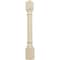 Ekena Millwork 3 3/4"W x 3 3/4"D x 35 1/2"H Richmond Fluted Cabinet Column, Rubberwood COL03X03X35RIRW - alternate 1